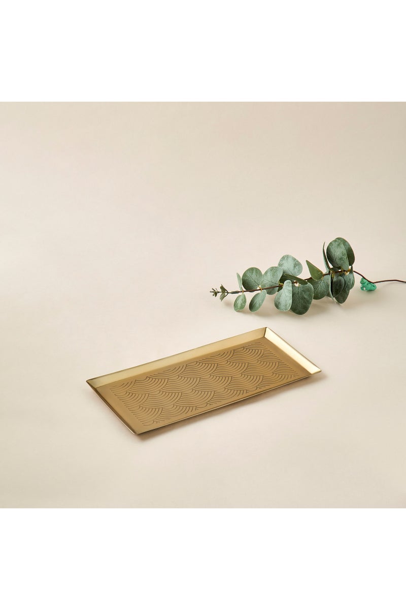 Metallic Etched Decorative Tray - Image 2